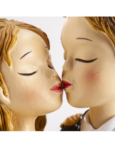 Figura para Tarta Boda "Copa y Beso" Dekora