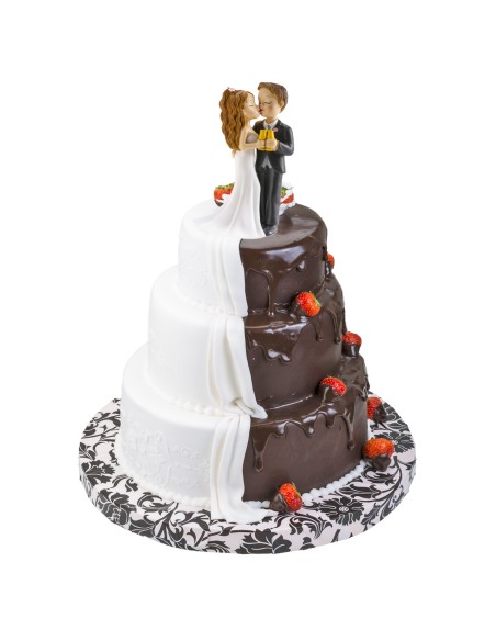 Figura para Tarta Boda "Copa y Beso" Dekora