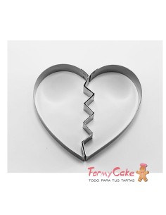 Cortante Corazón Roto 10cm Cutter