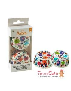 Cápsulas Cupcakes Monstruos 36uds Decora