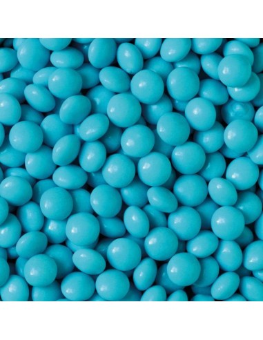 Mini Perlas de Chocolate con Leche - Azul Cielo...