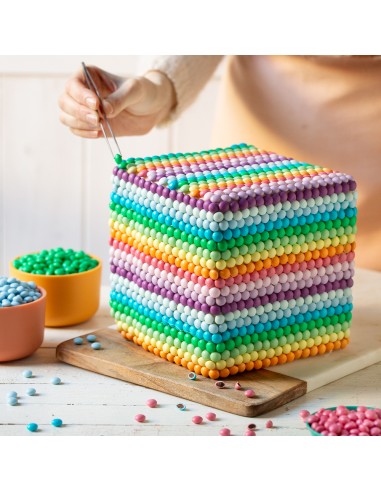 Mini Perlas de Chocolate con Leche - Colores...