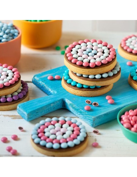 Mini Perlas de Chocolate con Leche - Rosa Melocotón - 80gr Decora