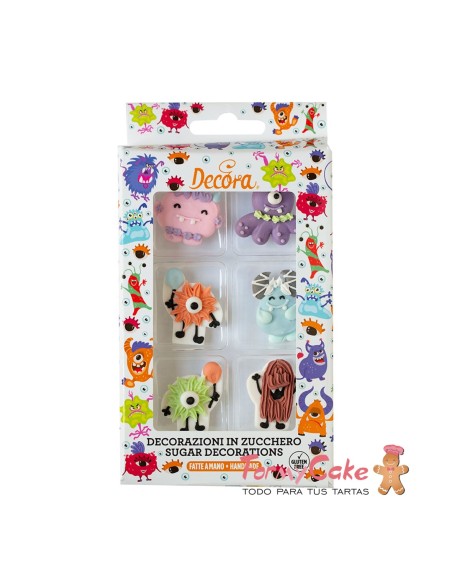 Monstruos de Azúcar 6ud Decora