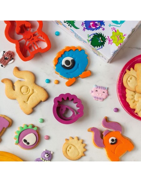 Kit Cortadores Galletas Monstruos 3ud. Decora