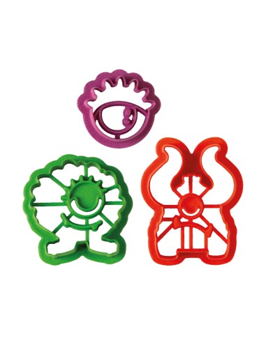 Kit Cortadores Galletas Monstruos 3ud. Decora