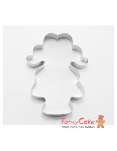 Cortante Niña Con Coletas 10cm Cutter