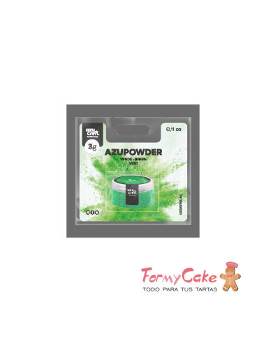 Colorante En Polvo Concentrado Verde 3gr Azupowder
