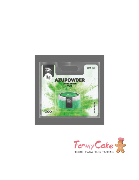 Colorante En Polvo Concentrado Verde 3gr Azupowder