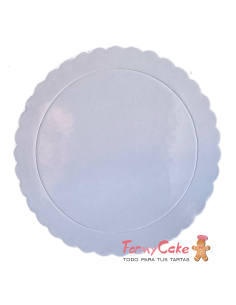 Base Ondulada Extrafuerte blanca 30cm