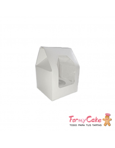 Caja 1 Cupcakes Blanca