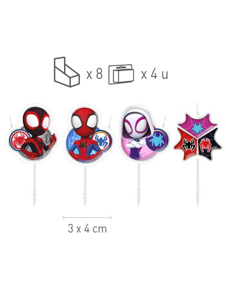 Velas Spidey 4ud Dekora