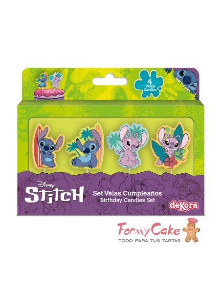 Velas Stitch 4ud Dekora