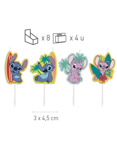 Velas Stitch 4ud Dekora