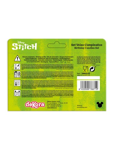 Velas Stitch 4ud Dekora