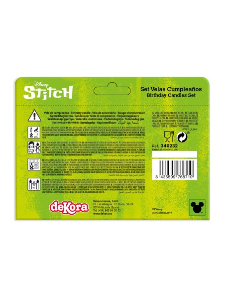 Velas Stitch 4ud Dekora