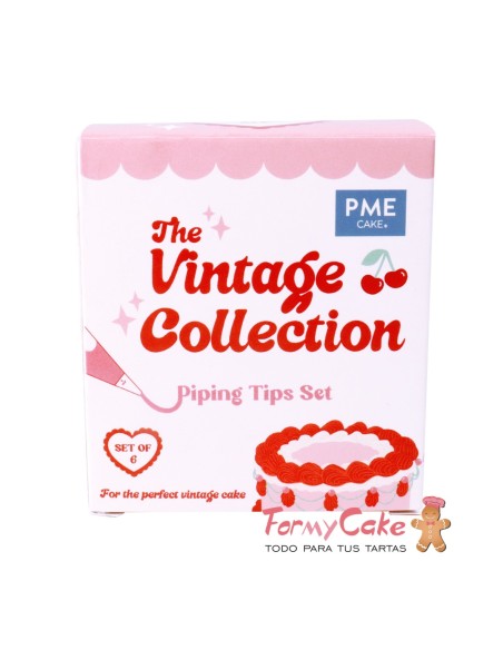 Boquillas Para Decoración "Vintage Cake" 6uds PME