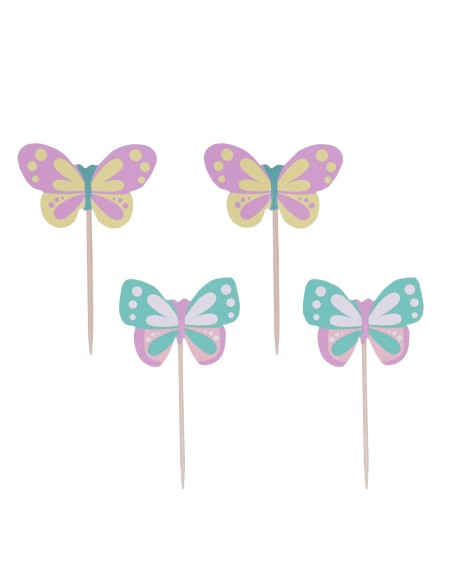 Toppers De Mariposas 24uds PME