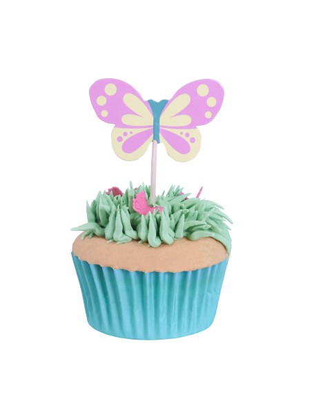 Toppers De Mariposas 24uds PME