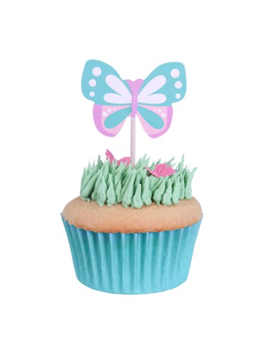 Toppers De Mariposas 24uds PME