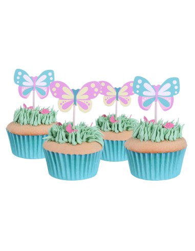 Toppers De Mariposas 24uds PME
