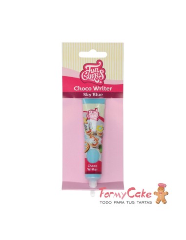 Choco Writer Azul Cielo 25gr. Funcakes