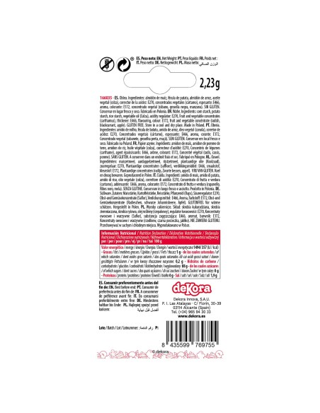 Flores Blanca Y Hojas Doradas De Oblea Dekora