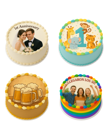 Impresión Comestible Personalizada en Papel de...