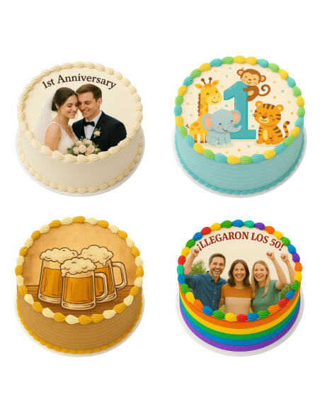 Impresión Comestible Personalizada en Papel de Azúcar A4