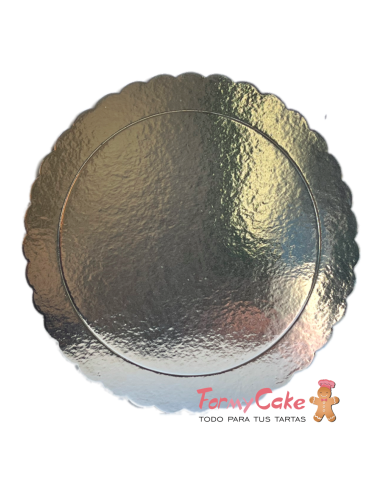 Base Ondulada Extrafuerte Plata 20cm