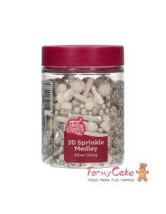 Sprinkle Medley 3D - Silver Lining - 70g Funcakes