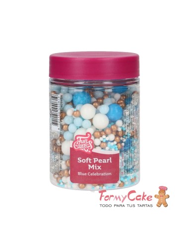 Soft Pearls Mix Blue Celebración 80g Funcakes