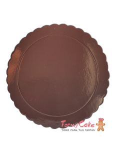 Base Ondulada Extrafuerte Marrón 20cm