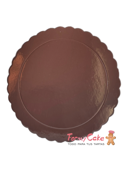 Base Ondulada Extrafuerte Marrón 20cm