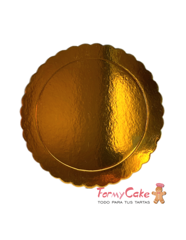 Base Ondulada Extrafuerte Oro 25cm