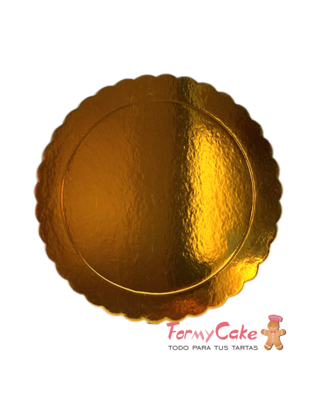 Base Ondulada Extrafuerte Oro 25cm