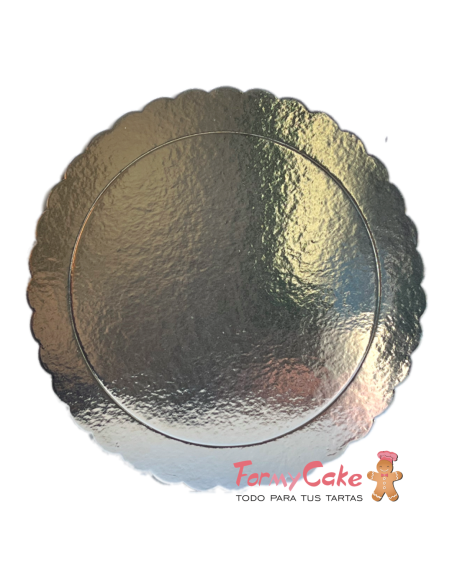 Base Ondulada Extrafuerte Plata 20cm