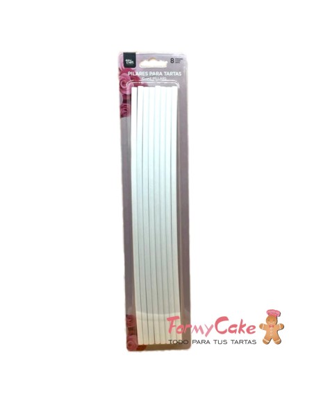 Pilares para Tartas 8ud 30X0.6cm Azucren