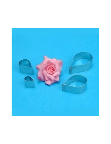 Cortantes Petalos Rosa 4ud PME