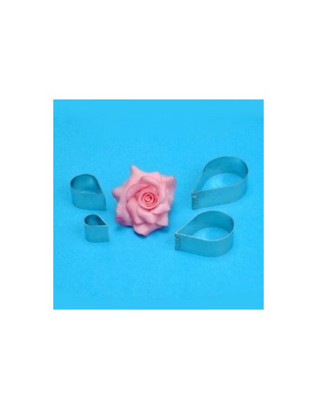 Cortantes Petalos Rosa 4ud PME