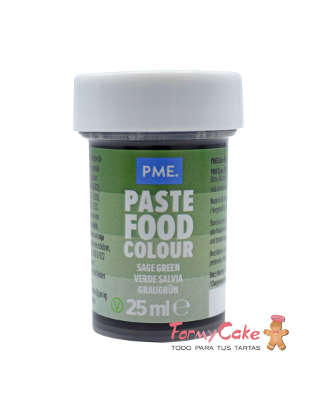 Colorante Alimentario en Pasta Verde Salvia 25 GR PME