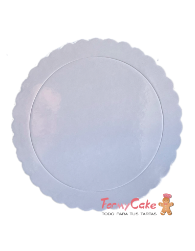 Base Ondulada Extrafuerte blanca 35cm