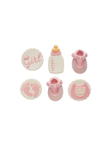 Decoración de Azúcar It's A Girl 6ud Decora|...