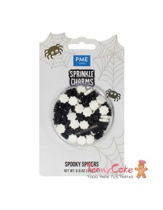 Sprinkles Decorativos De Halloween- Arañas 25G PME