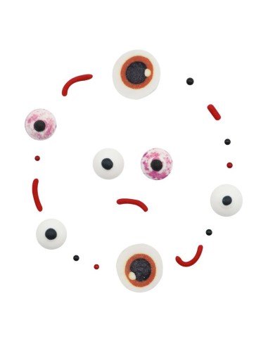 Mezcla de Sprinkles 5-En-1 Para Halloween- Ojos...