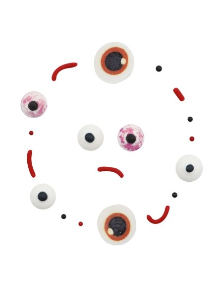 Mezcla de Sprinkles 5-En-1 Para Halloween- Ojos Sangrientos 25G PME