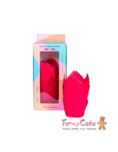 Tulipas Para Muffins Rojas 50ud Azucren