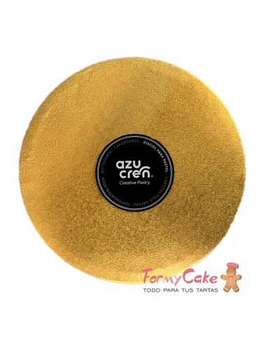 Base Redonda Gruesa Oro 25cm Azucren