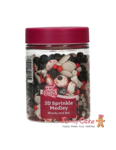 Sprinkles Medley 3D Bloody And Bat 70G Funcakes