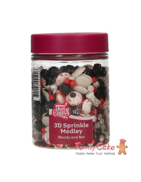 Sprinkles Medley 3D Bloody And Bat 70G Funcakes